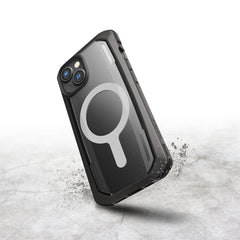 Apple iPhone 14 Kılıf M-safe Şarj Özellikli Raptic Secure Serisi Çift Kat TPU Kenarlı Şeffaf Arka Yüzeyli Kapak