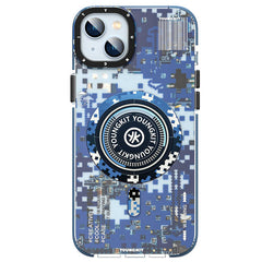 Apple iPhone 14 Kılıf M-safe Şarj Özellikli YoungKit Kamuflaj Serisi Kapak