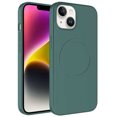 Apple iPhone 14 Kılıf M-safe Wireless Şarj Özellikli Pastel Renk Silikon Zore Plas Kapak