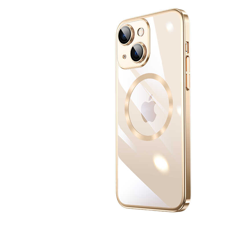Apple iPhone 14 Kılıf Wireless Şarj Özellikli Sert PC Zore Riksos M-safe Kapak