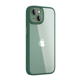 Apple iPhone 14 Kılıf Wiwu GCC-105 Lens Korumalı Renkli Kenar Arkası Şeffaf Multicolor Kapak