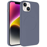 Apple iPhone 14 Plus Kılıf M-safe Wireless Şarj Özellikli Pastel Renk Silikon Zore Plas Kapak