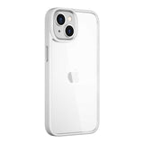 Apple iPhone 14 Plus Kılıf Wiwu VCC-104 Lens Korumalı Renkli Kenar Arkası Şeffaf Vivid Clear Kapak