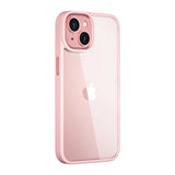 Apple iPhone 14 Plus Kılıf Wiwu VCC-104 Lens Korumalı Renkli Kenar Arkası Şeffaf Vivid Clear Kapak