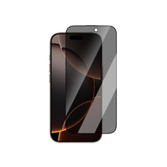 Apple iPhone 14 Pro CaseWorld Crystal Shadow Serisi Safir Coating 0.15mm 3D Privacy Temperli Cam Ekran Koruyucu