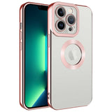 Apple iPhone 14 Pro Kılıf Kamera Korumalı Logo Gösteren Zore Omega Kapak