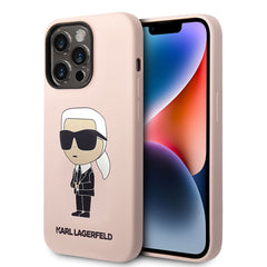 Apple iPhone 14 Pro Kılıf Karl Lagerfeld Silikon Karl Dizayn Kapak