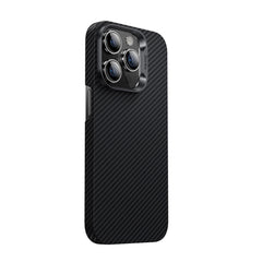 Apple iPhone 14 Pro Kılıf M-safe Özellikli Karbon Fiber Benks 600D Essential Kevlar Kapak