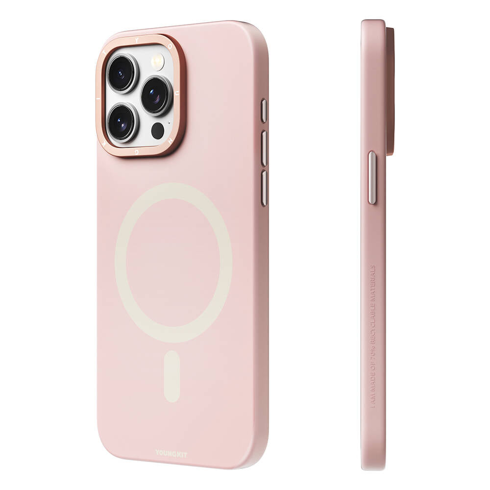 Apple iPhone 14 Pro Kılıf M-safe Şarj Özellikli Çizilmeye ve Aşınmaya Dayanıklı Youngkit Velvet Serisi Kapak
