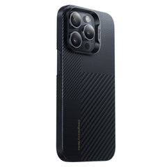 Apple iPhone 14 Pro Kılıf M-safe Şarj Özellikli Karbon Fiber Benks Montage ArmorAir Kevlar Kapak