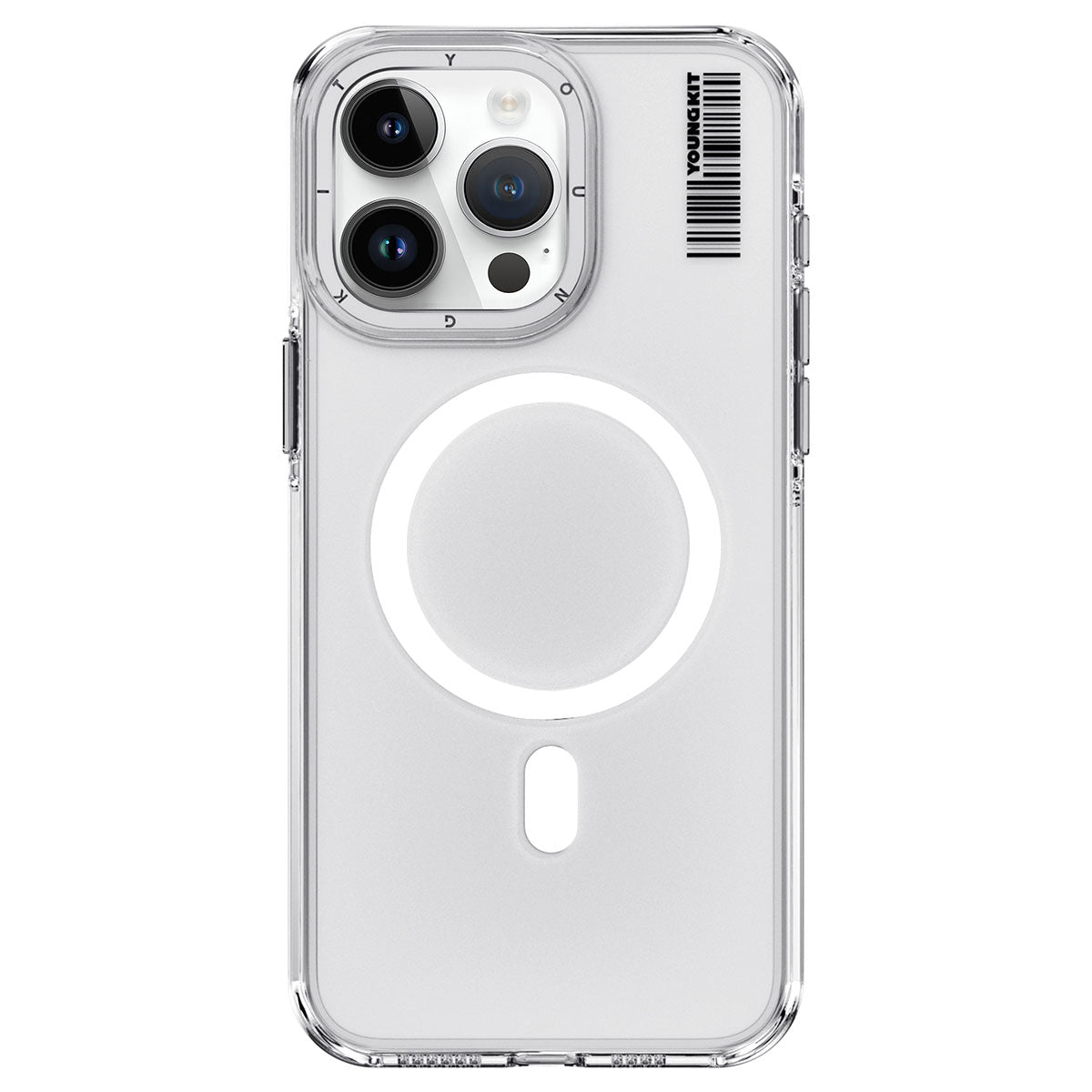 Apple iPhone 14 Pro Kılıf M-safe Şarj Özellikli Şeffaf Youngkit Crystal Shield Serisi Kapak