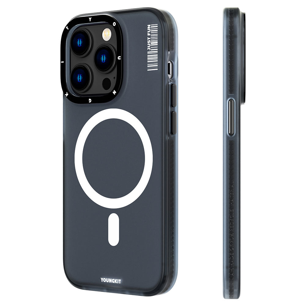 Apple iPhone 14 Pro Kılıf M-safe Şarj Özellikli Youngkit Colored Sand Serisi Kapak