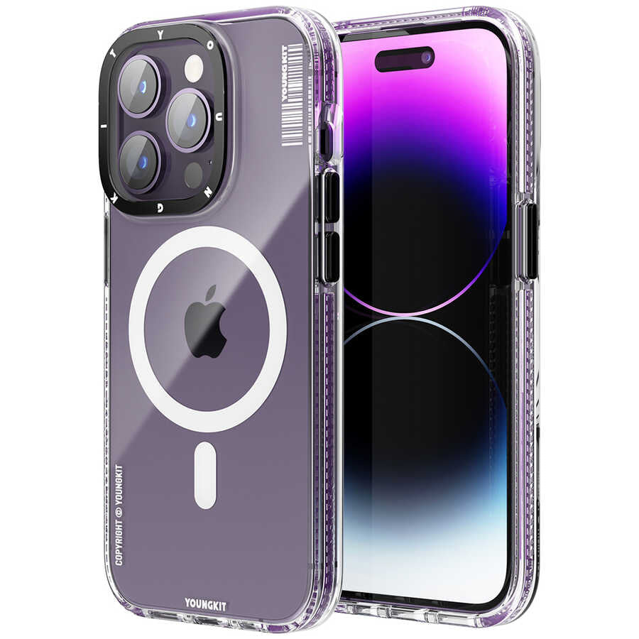 Apple iPhone 14 Pro Kılıf M-safe Şarj Özellikli YoungKit Exquisite Serisi Kapak