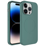 Apple iPhone 14 Pro Kılıf M-safe Wireless Şarj Özellikli Pastel Renk Silikon Zore Plas Kapak