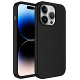 Apple iPhone 14 Pro Kılıf M-safe Wireless Şarj Özellikli Pastel Renk Silikon Zore Plas Kapak