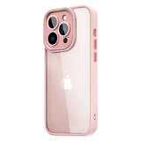 Apple iPhone 14 Pro Kılıf Wiwu VCC-104 Lens Korumalı Renkli Kenar Arkası Şeffaf Vivid Clear Kapak