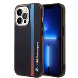 Apple iPhone 14 Pro Max Kılıf BMW Orjinal Lisanslı Renk Geçişli Çizgili Dizayn Kapak
