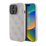 Apple iPhone 14 Pro Max Kılıf Guess Orjinal Lisanslı M-safe Şarj Özellikli 4G Desen Yazı Logolu Kapak