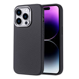 Apple iPhone 14 Pro Max Kılıf M-safe Şarj Özellikli Karbon Fiber Görünümlü Zore Troy Kapak
