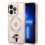 Apple iPhone 14 Pro Max Kılıf Karl Lagerfeld M-safe Şarj Özellikli K&C Dizayn Kapak