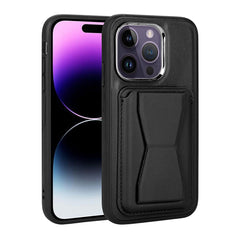 Apple iPhone 14 Pro Max Kılıf Kartlıklı Standlı Pu Deri Zore Memo Kapak