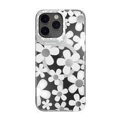 Apple iPhone 14 Pro Max Kılıf M-safe Şarj Özellikli Çift IMD Baskılı Lisanslı Switcheasy Artist-M Fleur Kapak