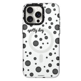 Apple iPhone 14 Pro Max Kılıf M-safe Şarj Özellikli Polka Dot Desenli Youngkit Spots Serisi Kapak