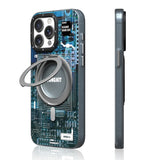 Apple iPhone 14 Pro Max Kılıf M-safe Şarj Özellikli Youngkit 360° Standlı Technology Serisi Kapak