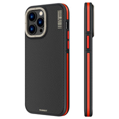 Apple iPhone 14 Pro Max Kılıf M-safe Şarj Özellikli YoungKit 600D Kevlar Kapak