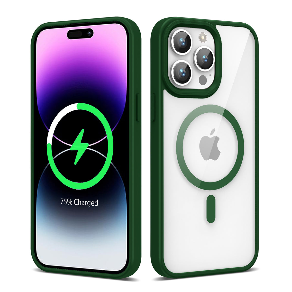 Apple iPhone 14 Pro Max Kılıf M-safe Wireless Şarj Özellikli Silikon Zore Ege Kapak