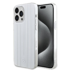 Apple iPhone 14 Pro Max Kılıf Mercedes Benz Orjinal Lisanslı New Urban 3 Sert PC Paralel Çizgi Desenli Kapak
