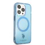 Apple iPhone 14 Pro Max Kılıf U.S. POLO ASSN. M-safe Şarj Özellikli Transparan Tasarım Kapak