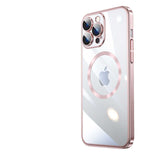 Apple iPhone 14 Pro Max Kılıf Wireless Şarj Özellikli Sert PC Zore Riksos M-safe Kapak