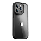 Apple iPhone 14 Pro Max Kılıf Wiwu GCC-105 Lens Korumalı Renkli Kenar Arkası Şeffaf Multicolor Kapak