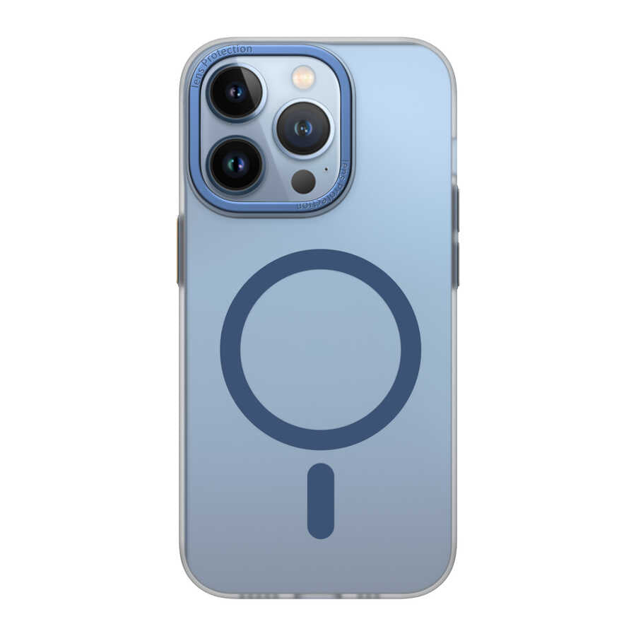 Apple iPhone 14 Pro Max Wiwu Frosted Magnetic Buzlu Sert PC Kapak