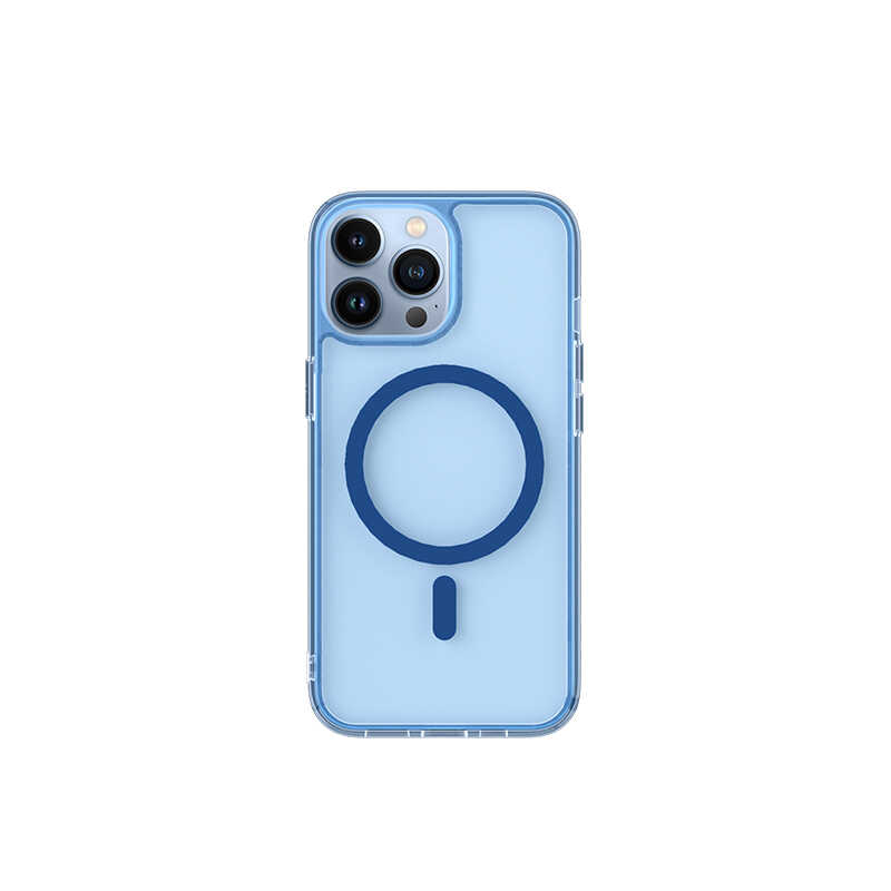 Apple iPhone 14 Pro Max Wiwu M-safe Şarj Özellikli Lens Korumalı Şeffaf Silikon Kapak