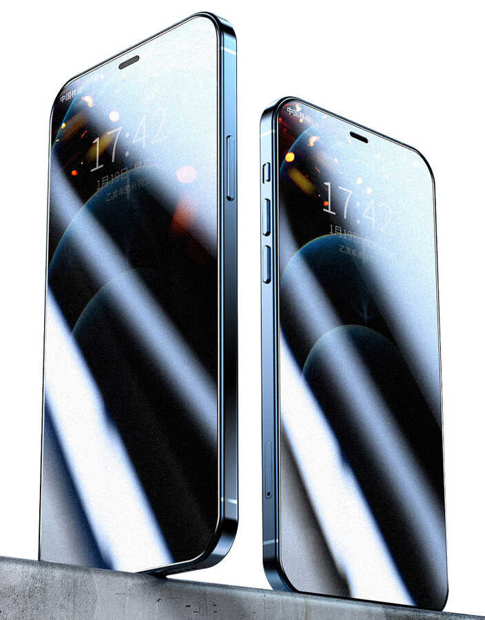 Apple iPhone 14 Zore Fit Hard Mat Privacy Cam Ekran Koruyucu