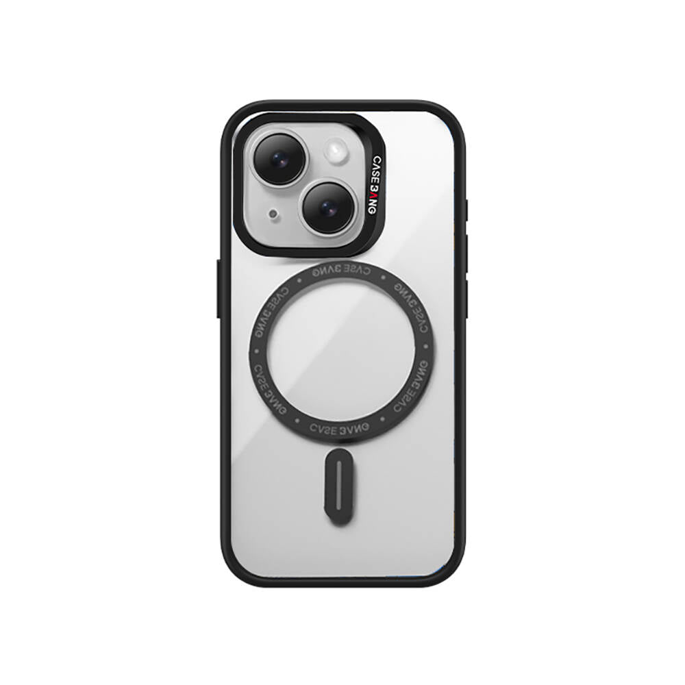 Apple iPhone 15 Kılıf M-safe Şarj Özellikli Casebang Body Frame Kapak
