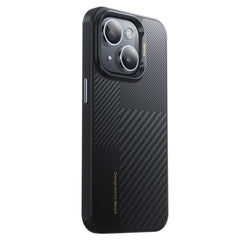 Apple iPhone 15 Kılıf M-safe Şarj Özellikli Karbon Fiber Benks Montage Hybrid ArmorPro Kevlar Kapak