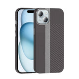 Apple iPhone 15 Kılıf M-safe Şarj Özellikli Karbon Fiber Görünümlü Zore Gros Kapak