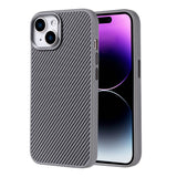 Apple iPhone 15 Kılıf M-safe Şarj Özellikli Karbon Fiber Görünümlü Zore Troy Kapak