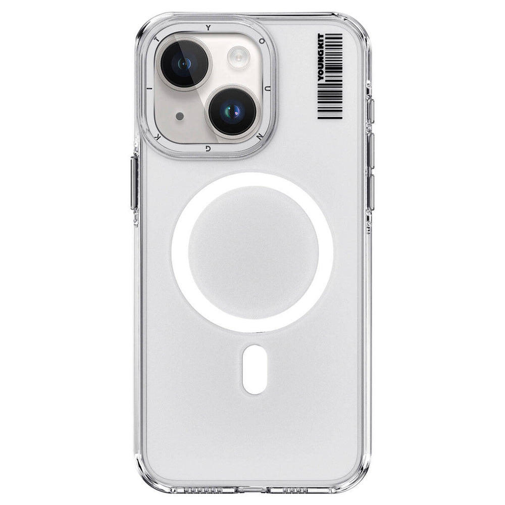 Apple iPhone 15 Kılıf M-safe Şarj Özellikli Şeffaf Youngkit Crystal Shield Serisi Kapak