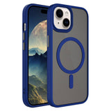 Apple iPhone 15 Kılıf Mat Arka Yüzey Wireless Şarj Özellikli Zore Flet M-safe Kapak