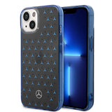 Apple iPhone 15 Kılıf Mercedes Benz Çift Katmanlı Yıldız Desenli Dizayn Kapak
