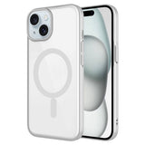 Apple iPhone 15 Kılıf Wireless Şarj Özellikli Sert PC Zore Mat Riksos M-safe Kapak