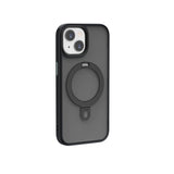 Apple iPhone 15 Kılıf Wiwu ZMM-010 M-safe Şarj Özellikli Mat Arka Yüzey Standlı Kapak