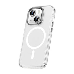 Apple iPhone 15 Plus Kılıf Airbagli M-safe Wireless Şarj Özellikli Lens Koruyuculu Zore Klaptika Kapak