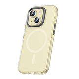 Apple iPhone 15 Plus Kılıf Airbagli M-safe Wireless Şarj Özellikli Lens Koruyuculu Zore Klaptika Kapak