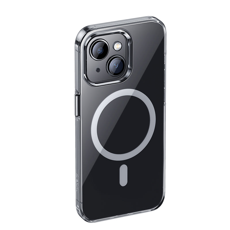 Apple iPhone 15 Plus Kılıf M-safe Şarj Özellikli Benks Crystal Serisi Şeffaf Kapak