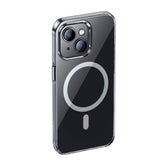 Apple iPhone 15 Plus Kılıf M-safe Şarj Özellikli Benks Crystal Serisi Şeffaf Kapak